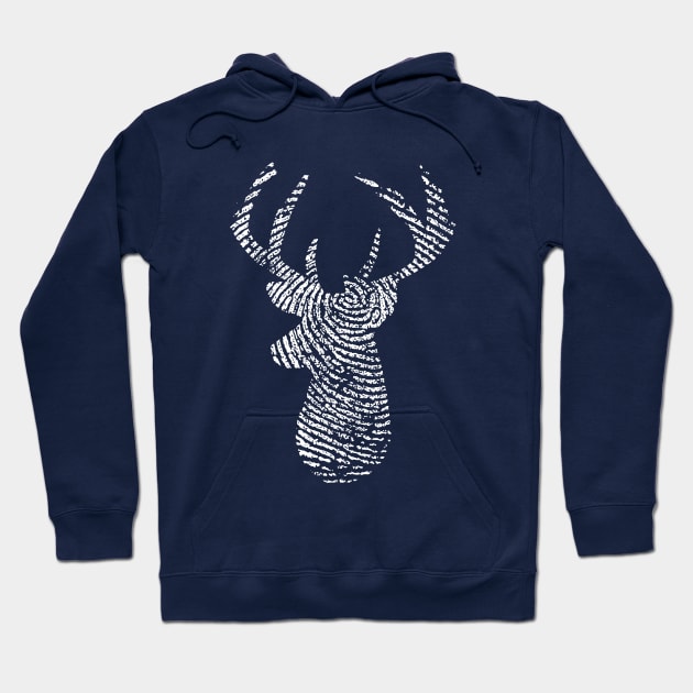 Big Buck Series: Buck Head Print Hoodie by Jarecrow 